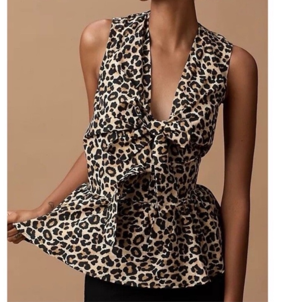 New with tags Maeve leopard print blouse